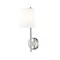 Z-Lite Winward 1 Light Wall Sconce, Polished Nickel & White 816-1S-PN - alternate 4